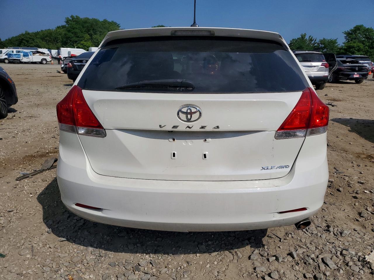 2012 Toyota Venza Xle White vin: 4T3BA3BB0CU031819