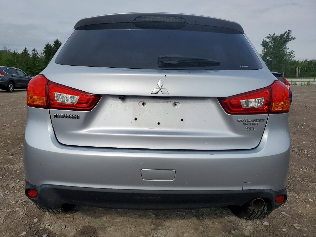 2016 Mitsubishi Outlander Sport Sel Silver vin: JA4AR4AW1GZ056310