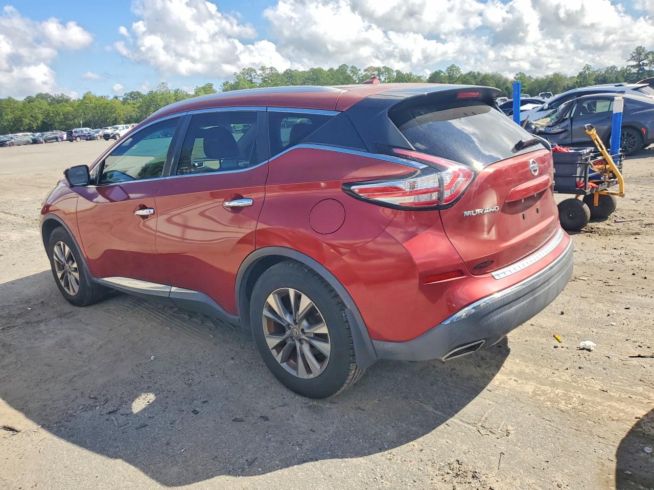 2015 Nissan Murano Sl Red vin: 5N1AZ2MG7FN272792