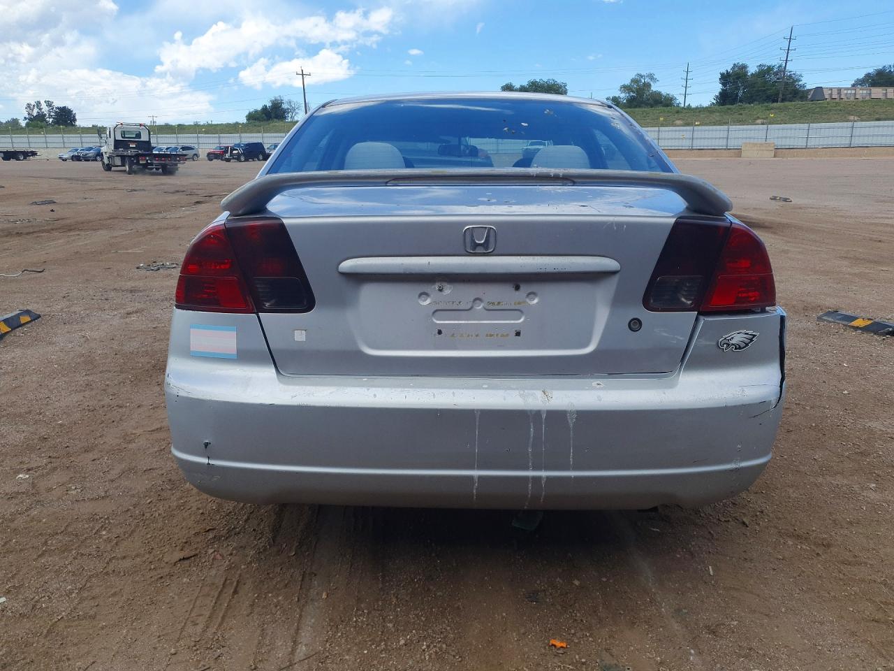 2003 Honda Civic Ex Silver vin: 1HGES26873L033560