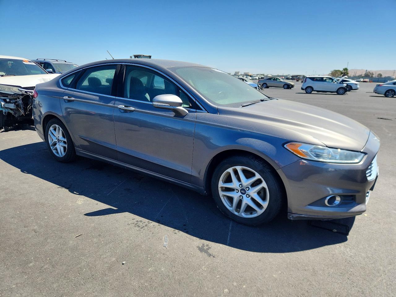 2014 Ford Fusion Se Gray vin: 3FA6P0HD0ER317108