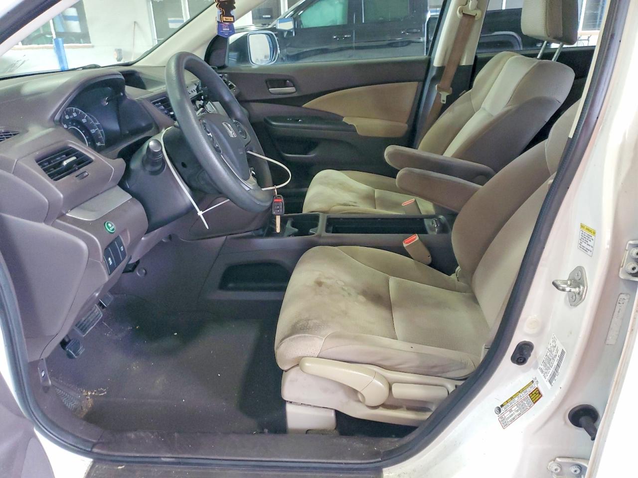 2014 Honda Cr-v Ex White vin: 5J6RM4H5XEL070074