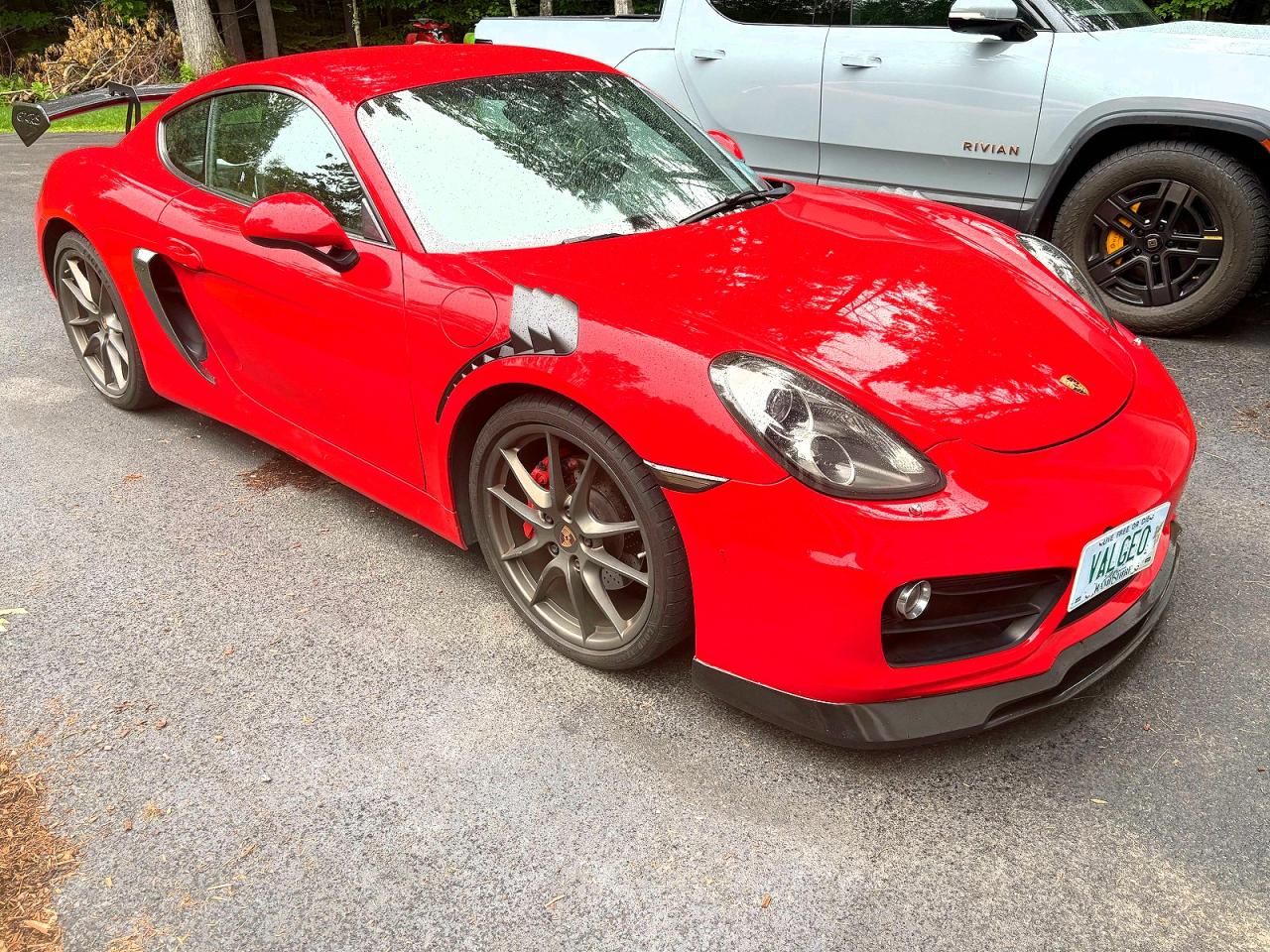 2014 Porsche Cayman S Красный vin: WP0AB2A80EK191347