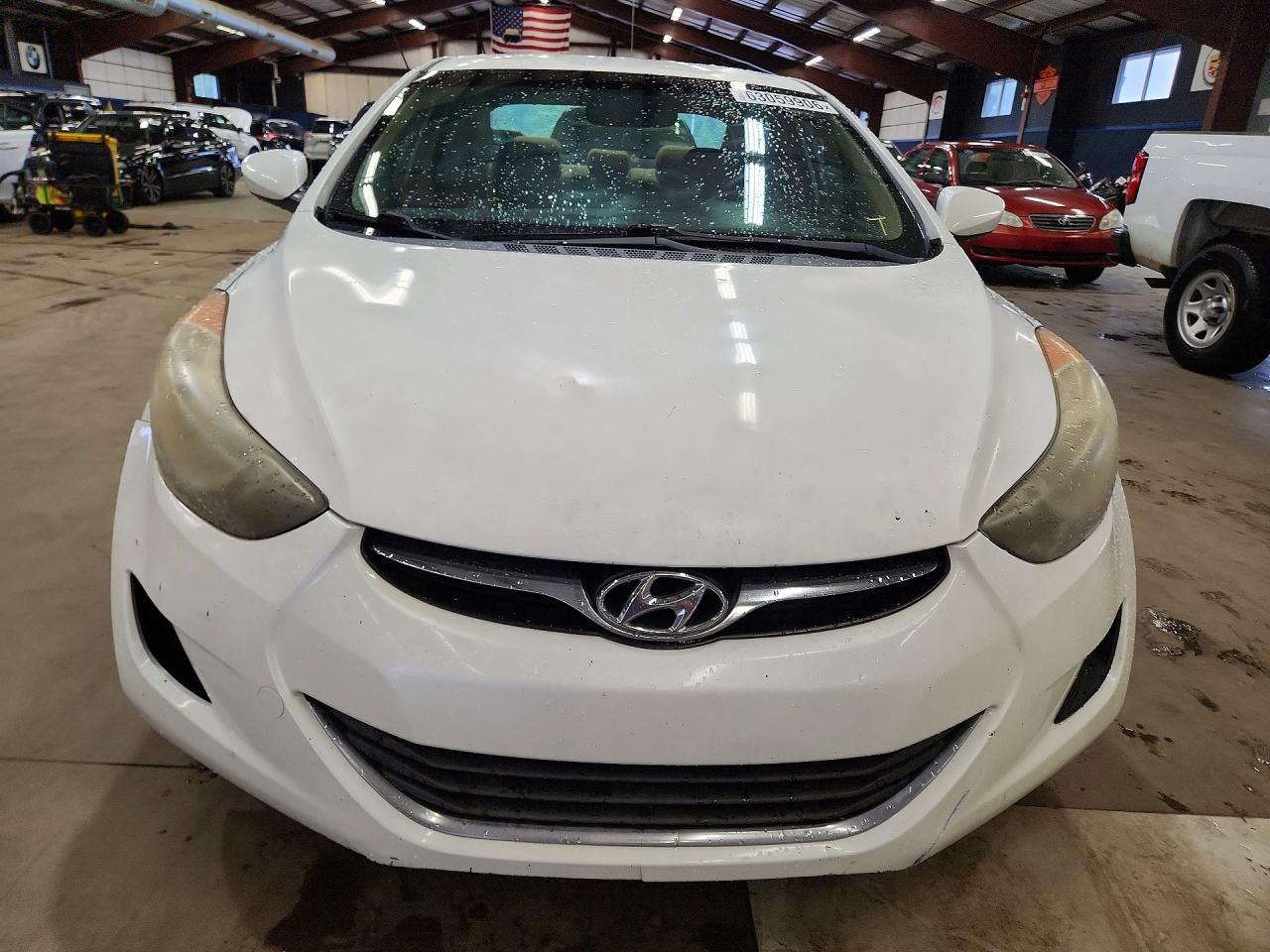 2012 Hyundai Elantra Gls White vin: 5NPDH4AEXCH083990