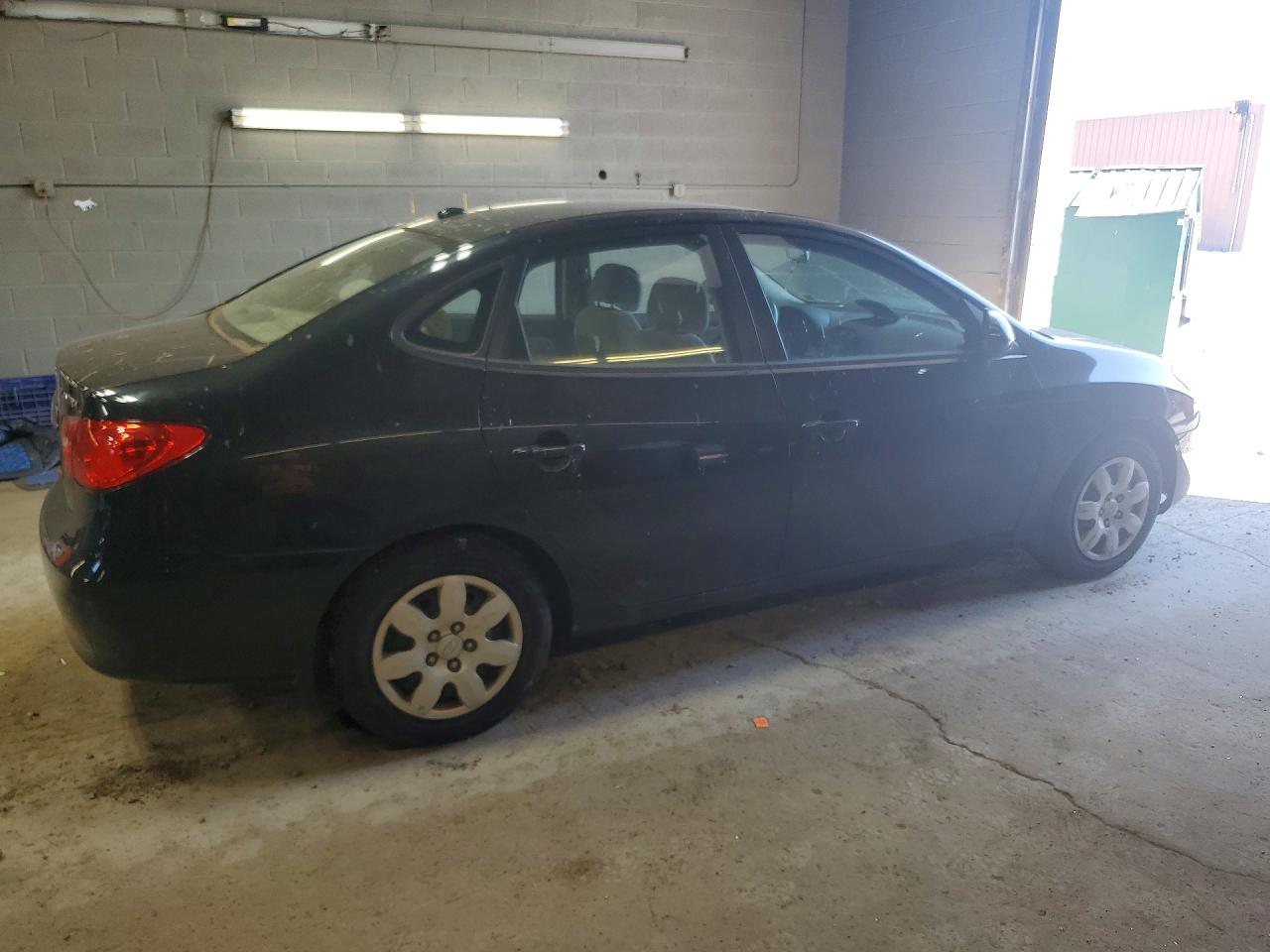 2008 Hyundai Elantra Gls Black vin: KMHDU46D48U486951