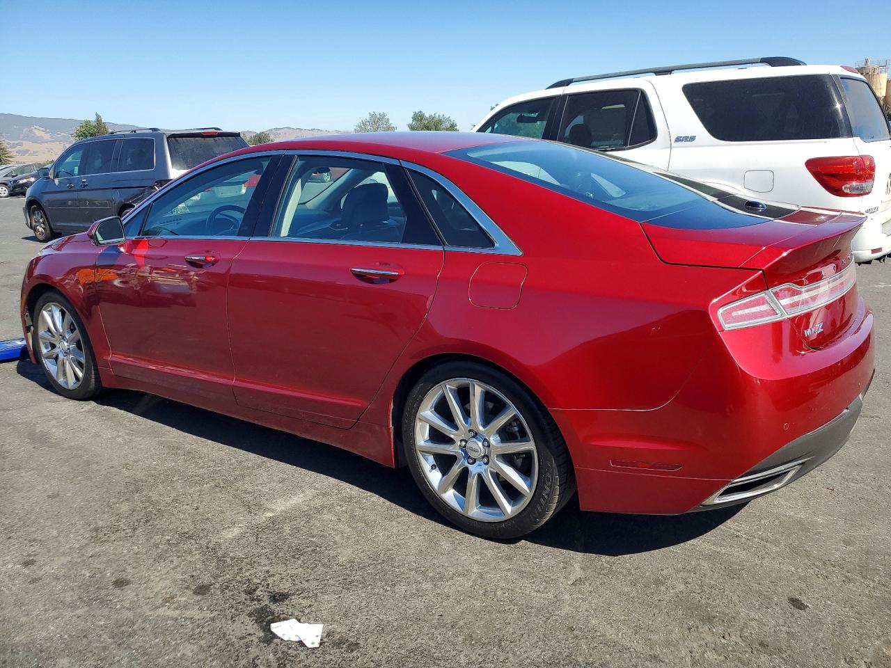 2015 Lincoln Mkz Hybrid Red vin: 3LN6L2LU9FR614755