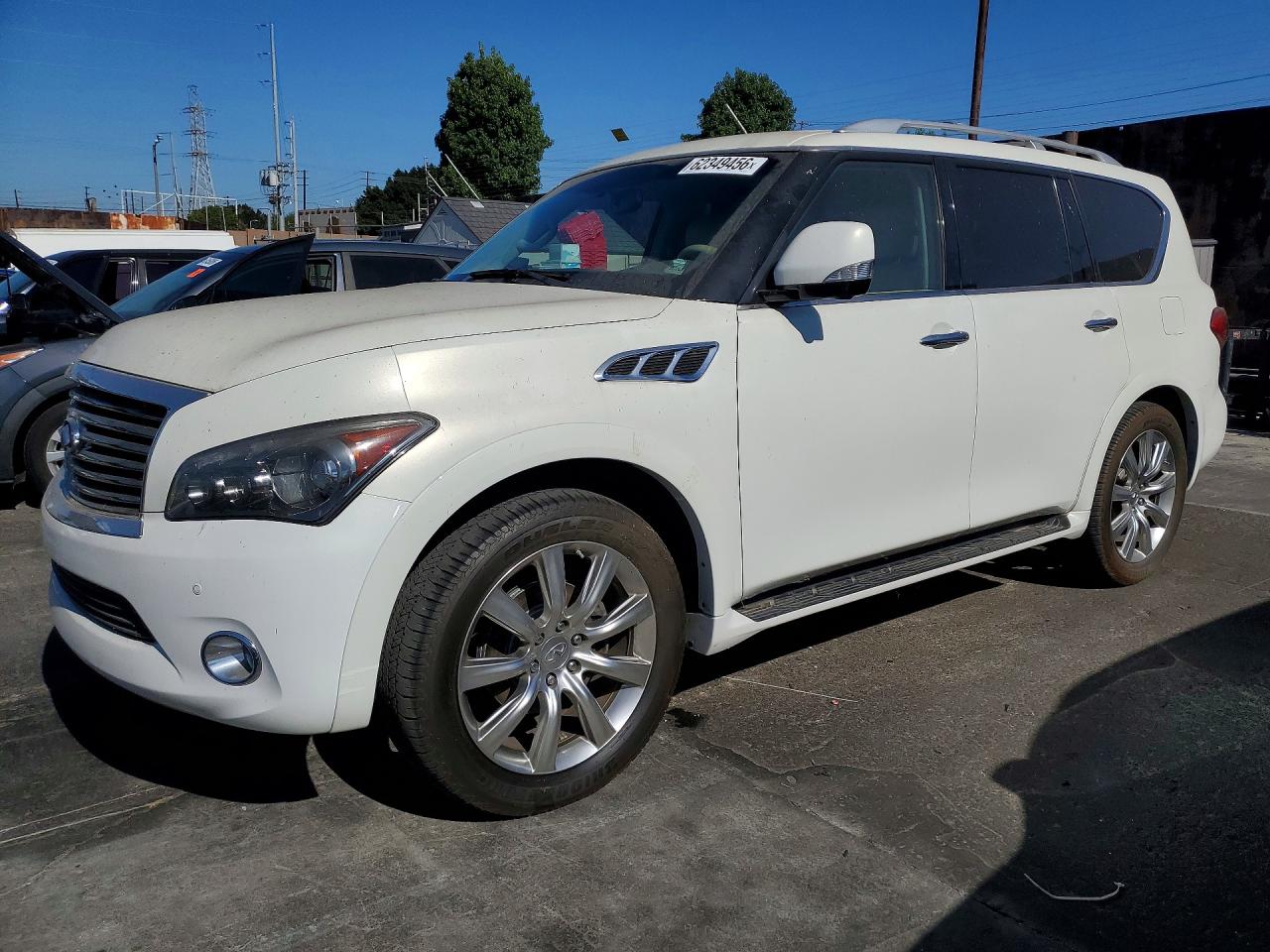 2012 Infiniti Qx56 Base White vin: JN8AZ2NE6C9021322
