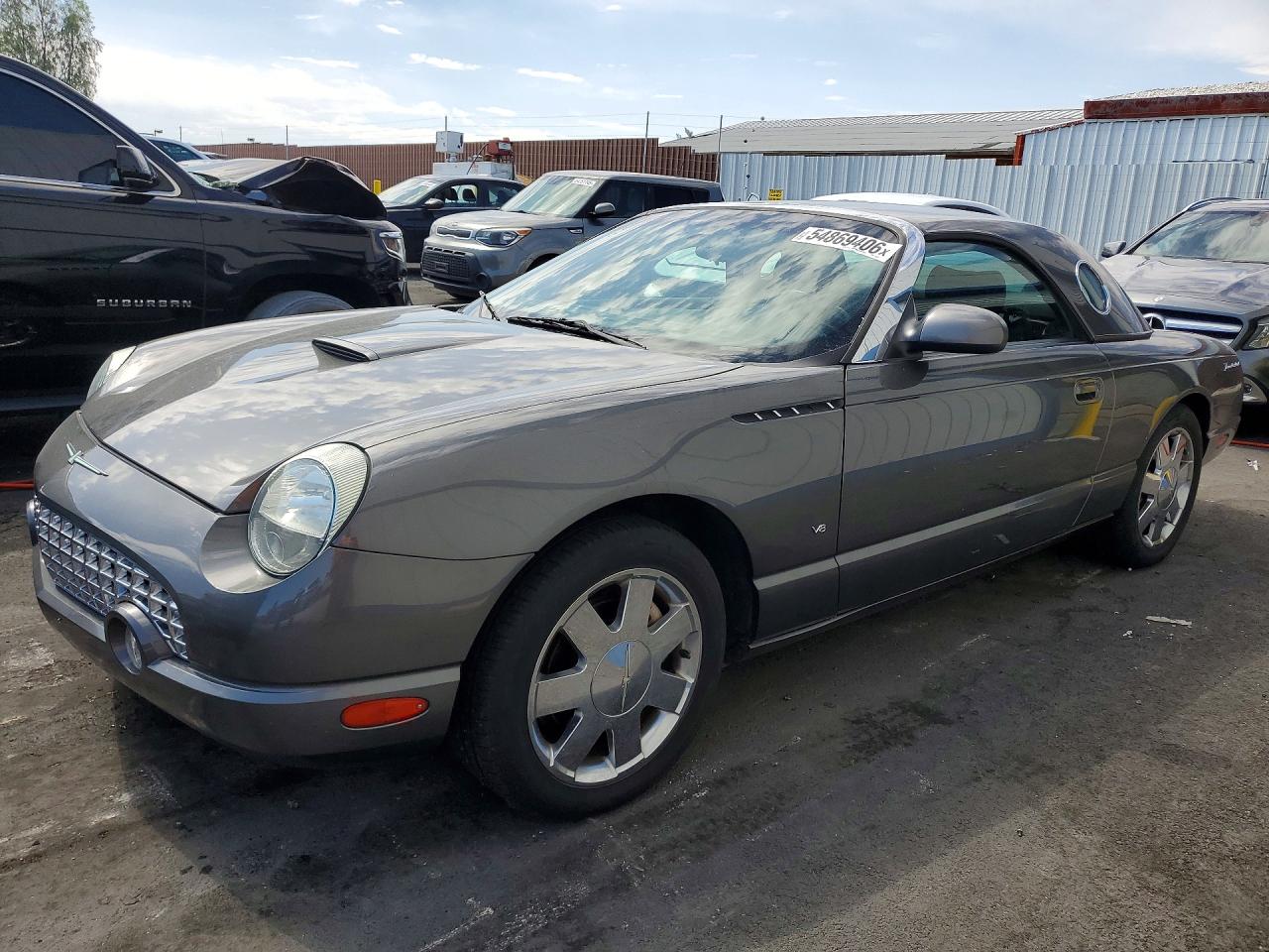 2003 Ford Thunderbird Серый vin: 1FAHP60A73Y112901