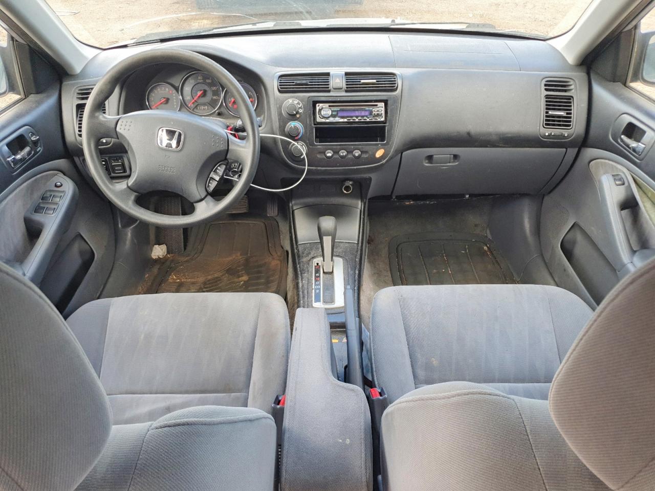 2003 Honda Civic Ex Silver vin: 1HGES26873L033560