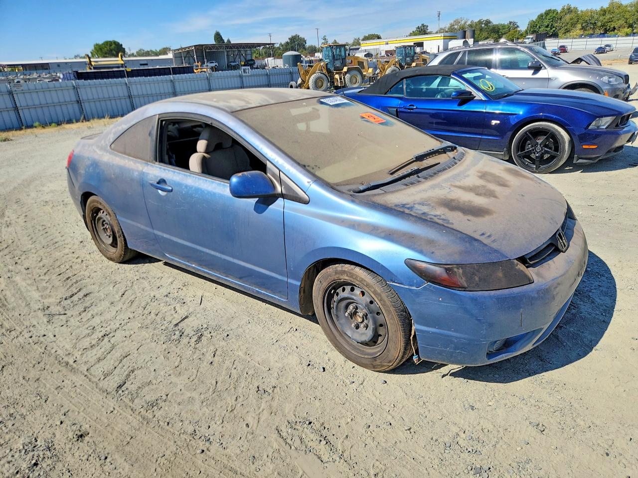 2007 Honda Civic Lx Синий vin: 2HGFG12687H531967