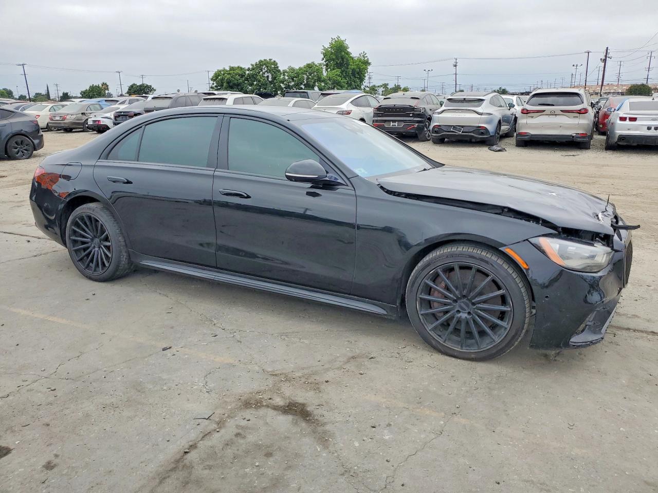 2021 Mercedes-benz S 580 4matic Черный vin: W1K6G7GB1MA035044