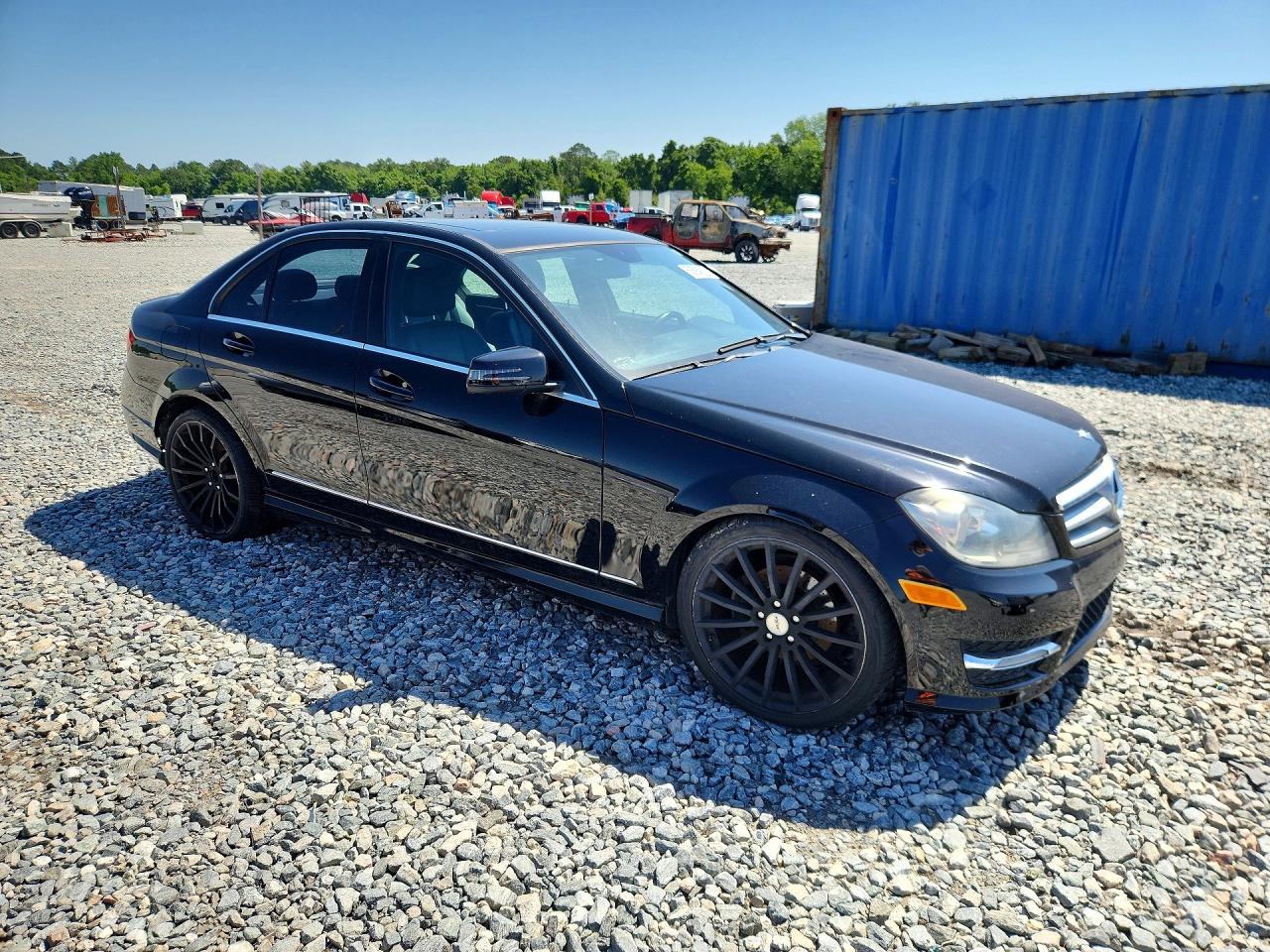 2012 Mercedes-benz C 250 Black vin: WDDGF4HB9CA614303