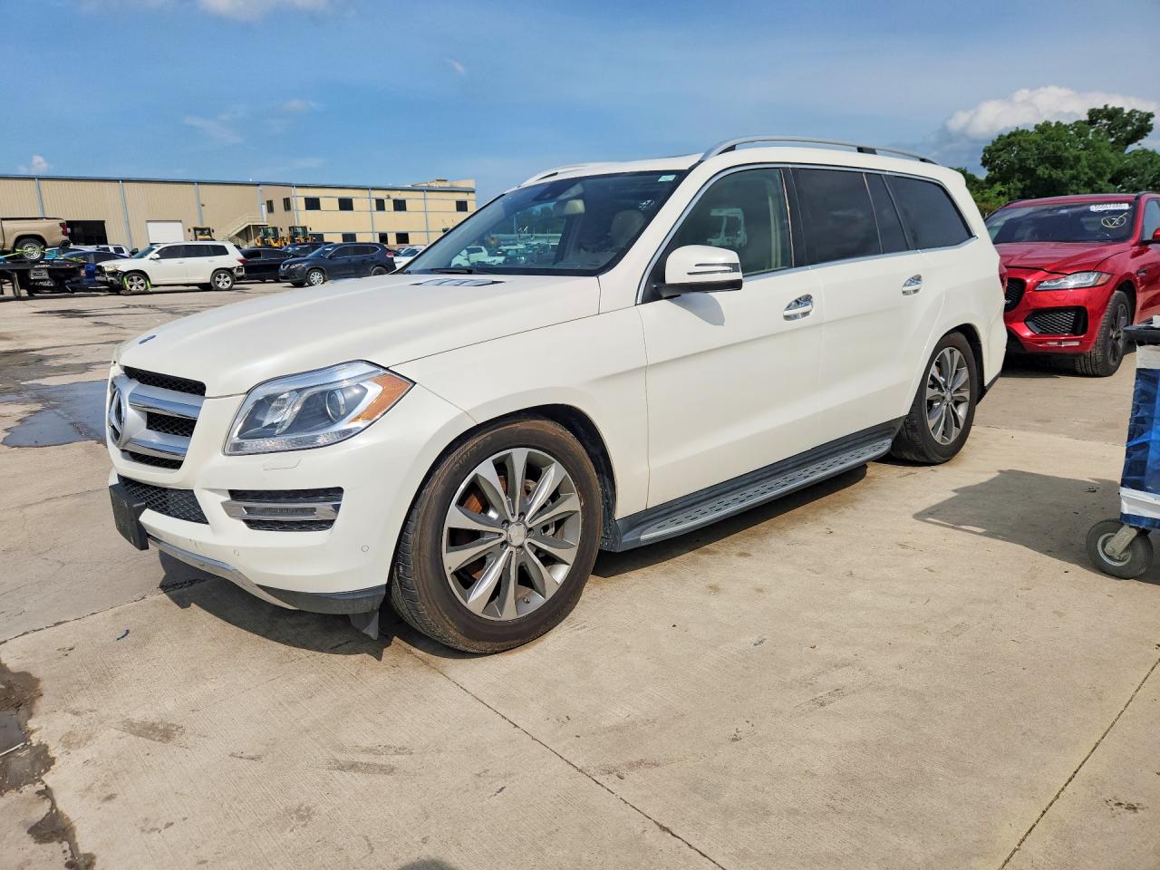 2015 Mercedes-benz Gl 450 4matic White vin: 4JGDF6EE3FA495770