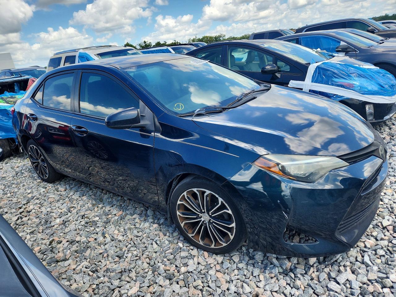 2019 Toyota Corolla Le Синий vin: 2T1BURHE3KC128808