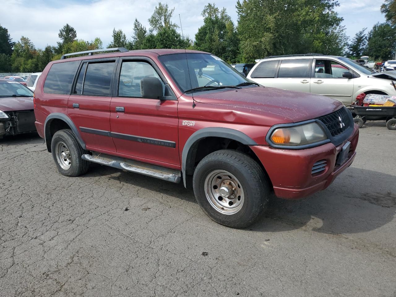 2002 Mitsubishi Montero Sport Es Burgundy vin: JA4LS21H52J042453