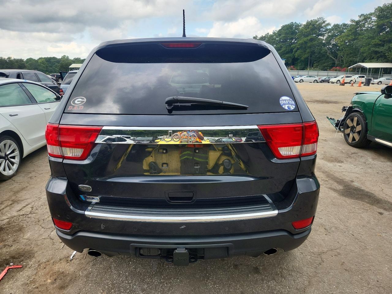2012 Jeep Grand Cherokee Overland Black vin: 1C4RJECT8CC227866
