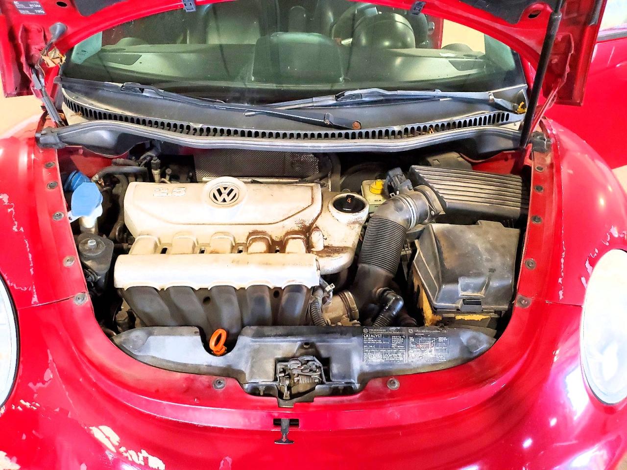 2006 Volkswagen New Beetle 2.5l Option Package 1 Red vin: 3VWRW31C96M416373
