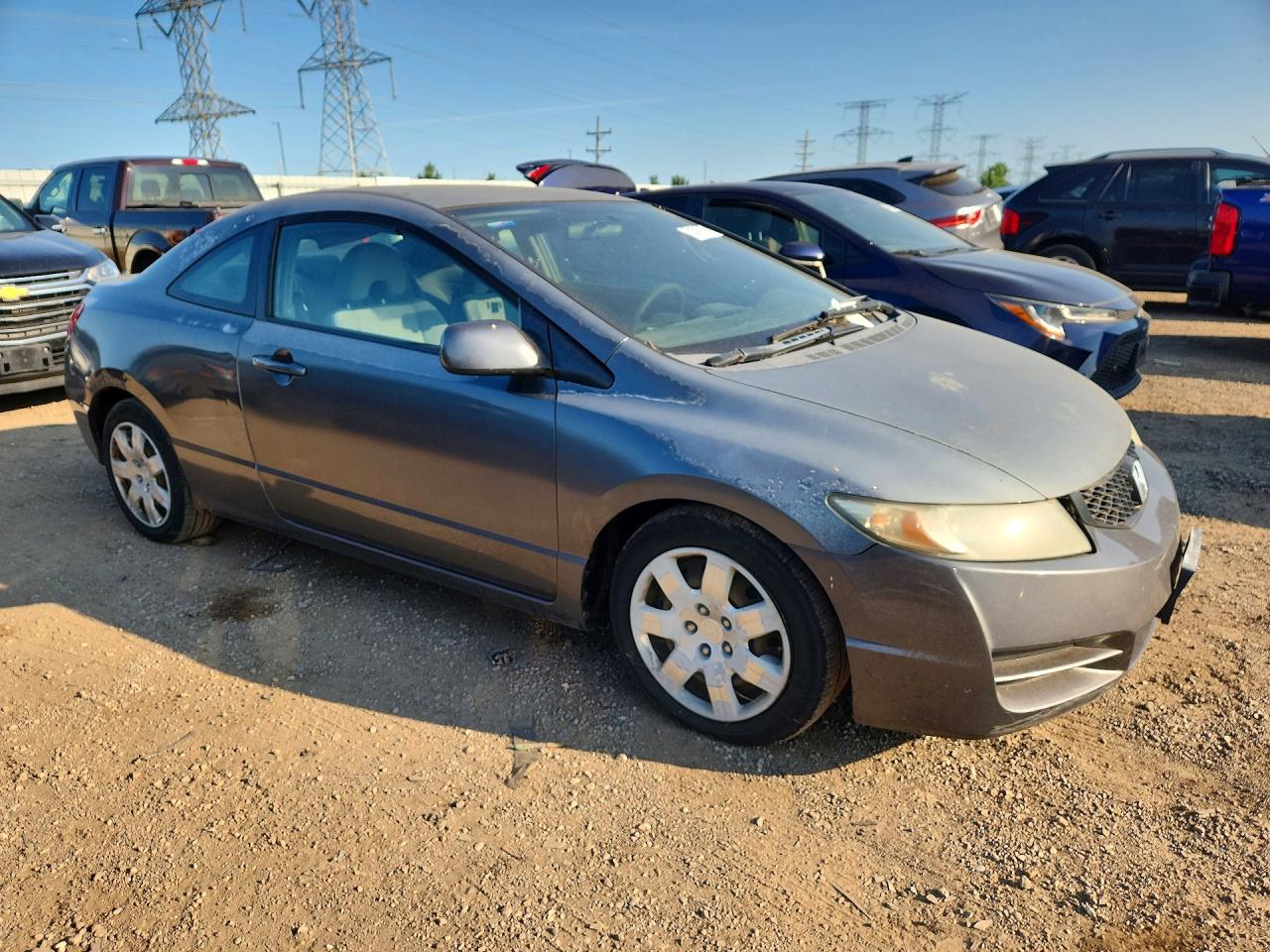 2009 Honda Civic Lx Gray vin: 2HGFG12609H510159