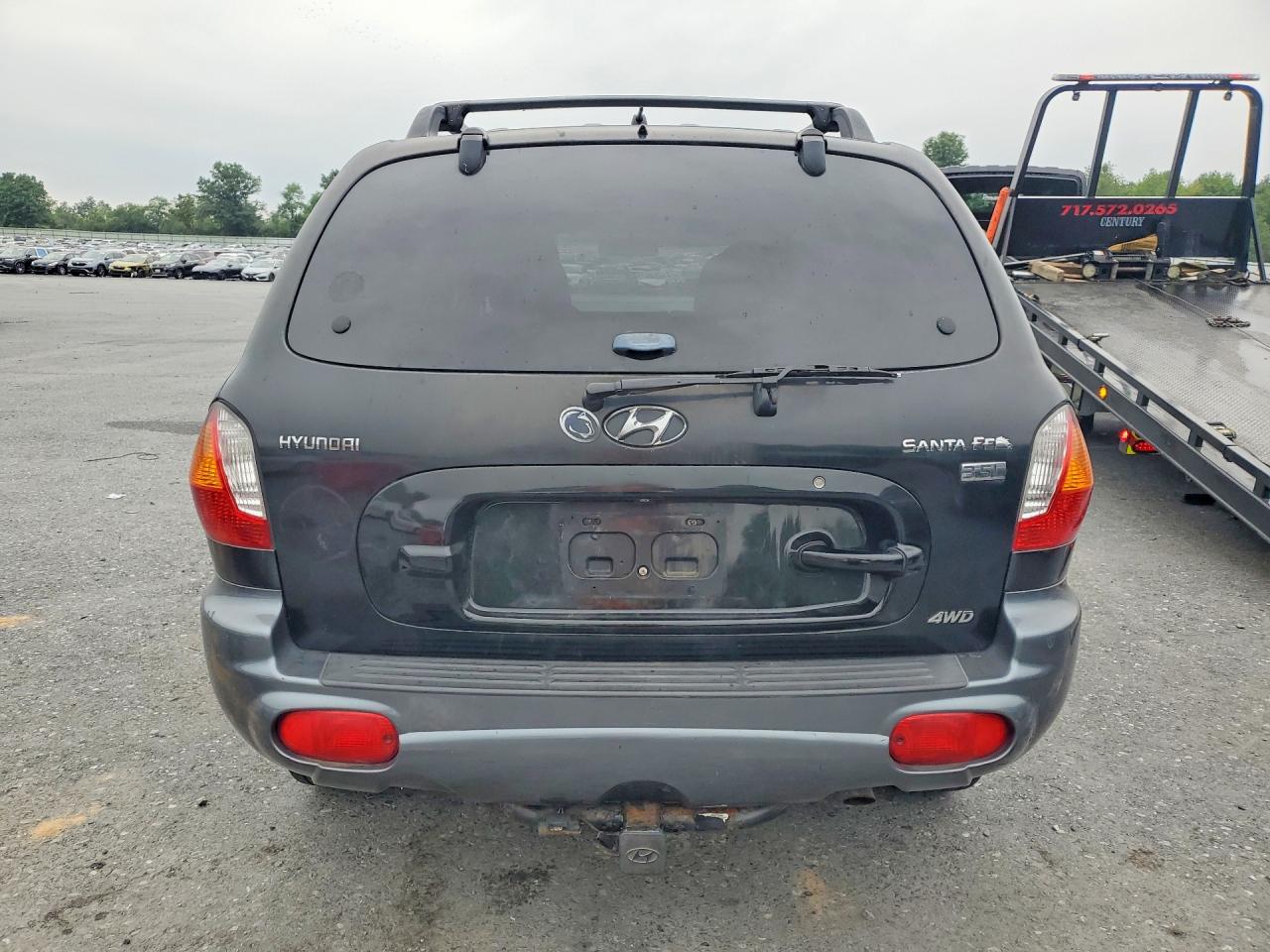 2004 Hyundai Santa Fe Gls Black vin: KM8SC73E44U768395