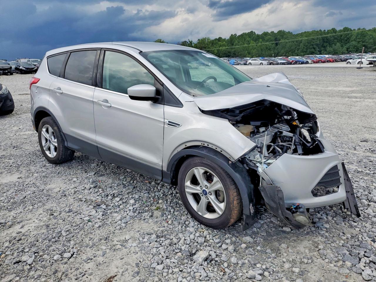 2015 Ford Escape Se Silver vin: 1FMCU0GX8FUC10458