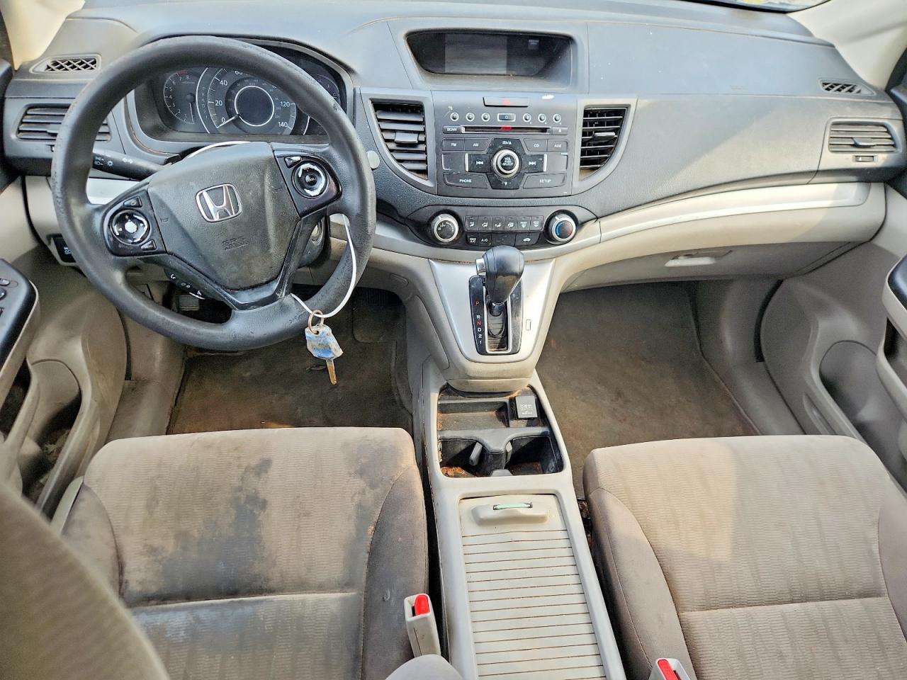 2014 Honda Cr-v Lx Gray vin: 5J6RM4H36EL059586