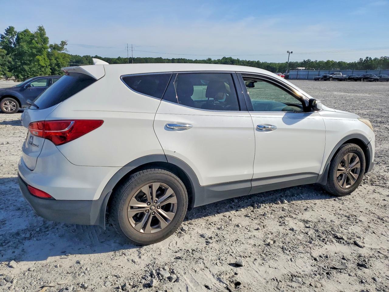 2013 Hyundai Santa Fe Sport 2.4l White vin: 5XYZU3LBXDG044968