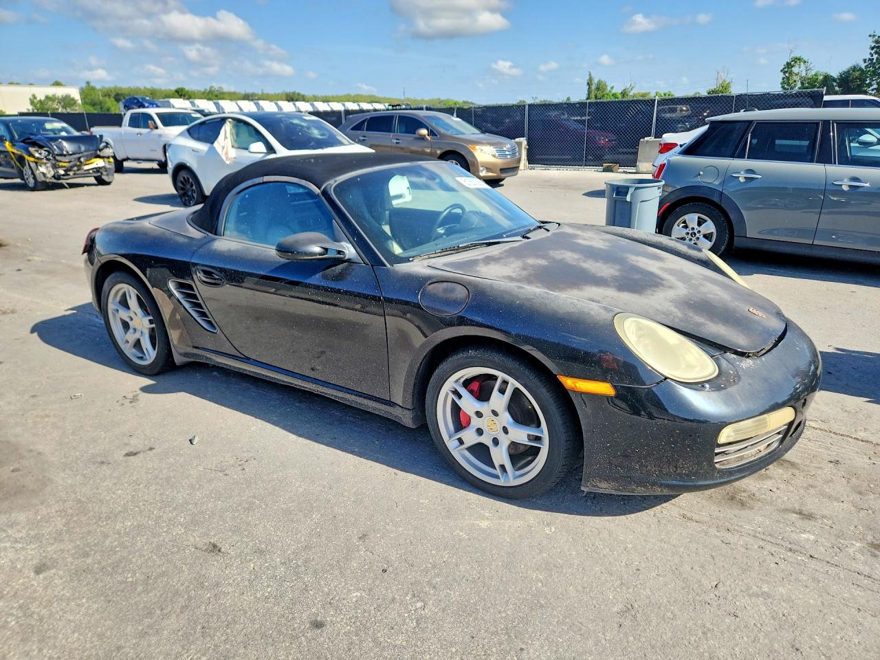 2005 Porsche Boxster S Черный vin: WP0CB29895S730433