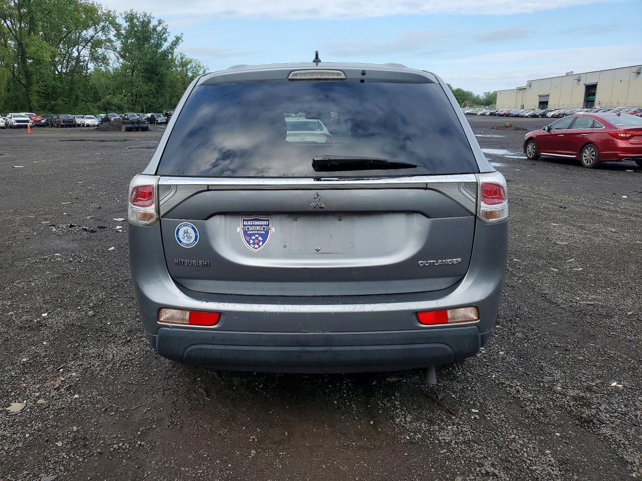 2014 Mitsubishi Outlander Es Gray vin: JA4AD2A36EZ003236