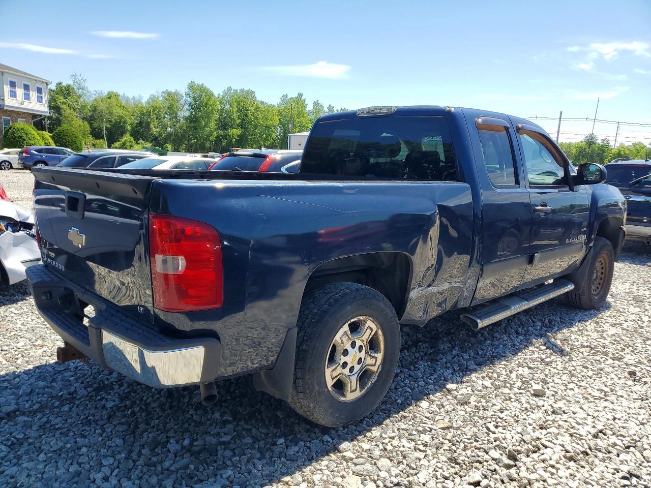 2008 Chevrolet Silverado K1500 Blue vin: 2GCEK190681277647