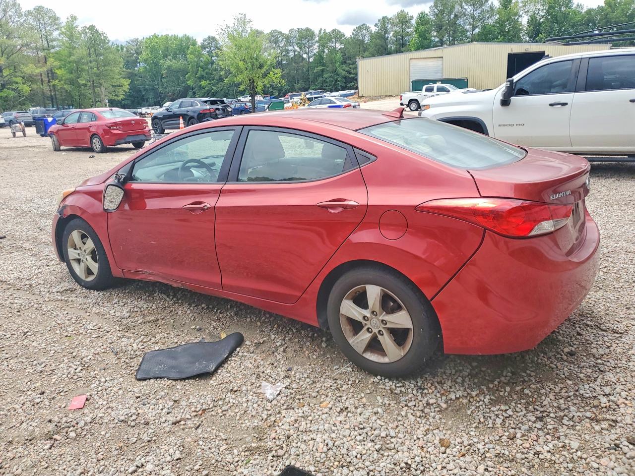 2013 Hyundai Elantra Gls Red vin: KMHDH4AE8DU776544