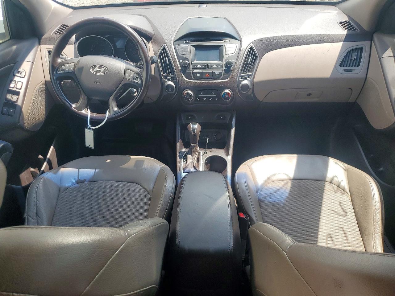 2014 Hyundai Tucson Se White vin: KM8JUCAG6EU875388
