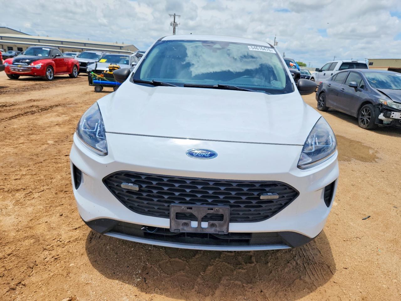 2020 Ford Escape S White vin: 1FMCU0F62LUA12060