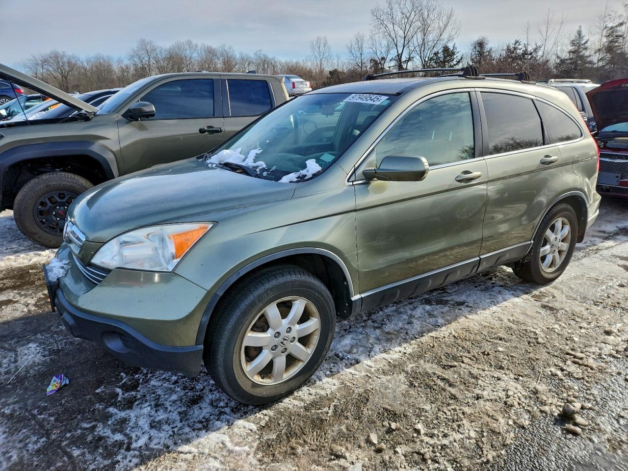 2008 Honda Cr-v Exl Green vin: JHLRE48728C037307