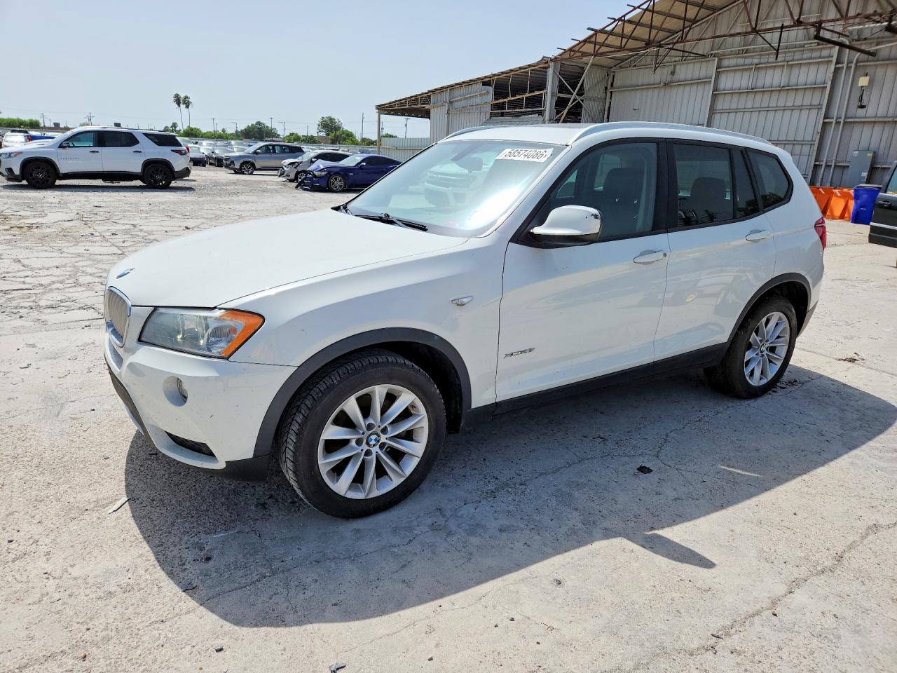 2014 Bmw X3 Xdrive28i White vin: 5UXWX9C5XE0D18198