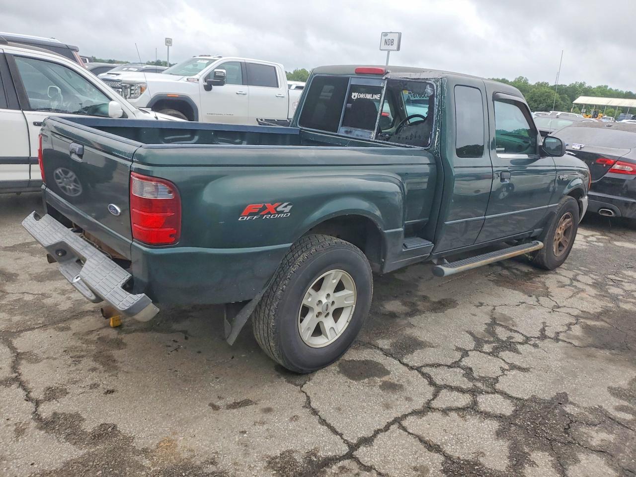2003 Ford Ranger Super Cab Green vin: 1FTZR45E73PB19099