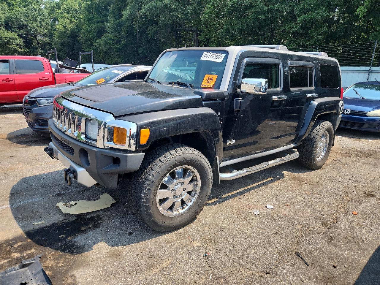 2009 Hummer H3 Черный vin: 5GTEN13E898113271