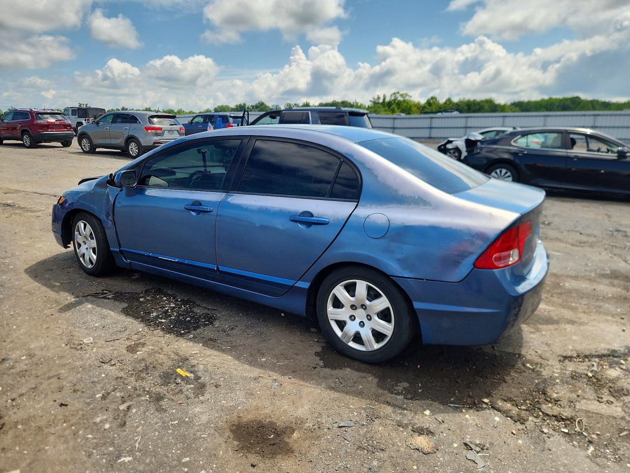 2007 Honda Civic Lx Синий vin: 2HGFA16507H513949