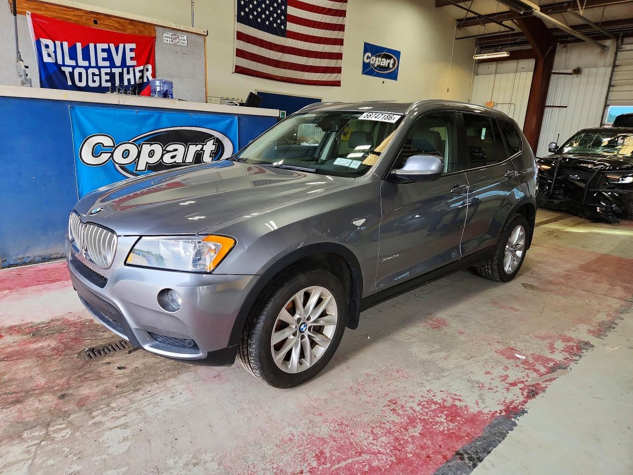 2014 Bmw X3 Xdrive28i Silver vin: 5UXWX9C54E0D43212