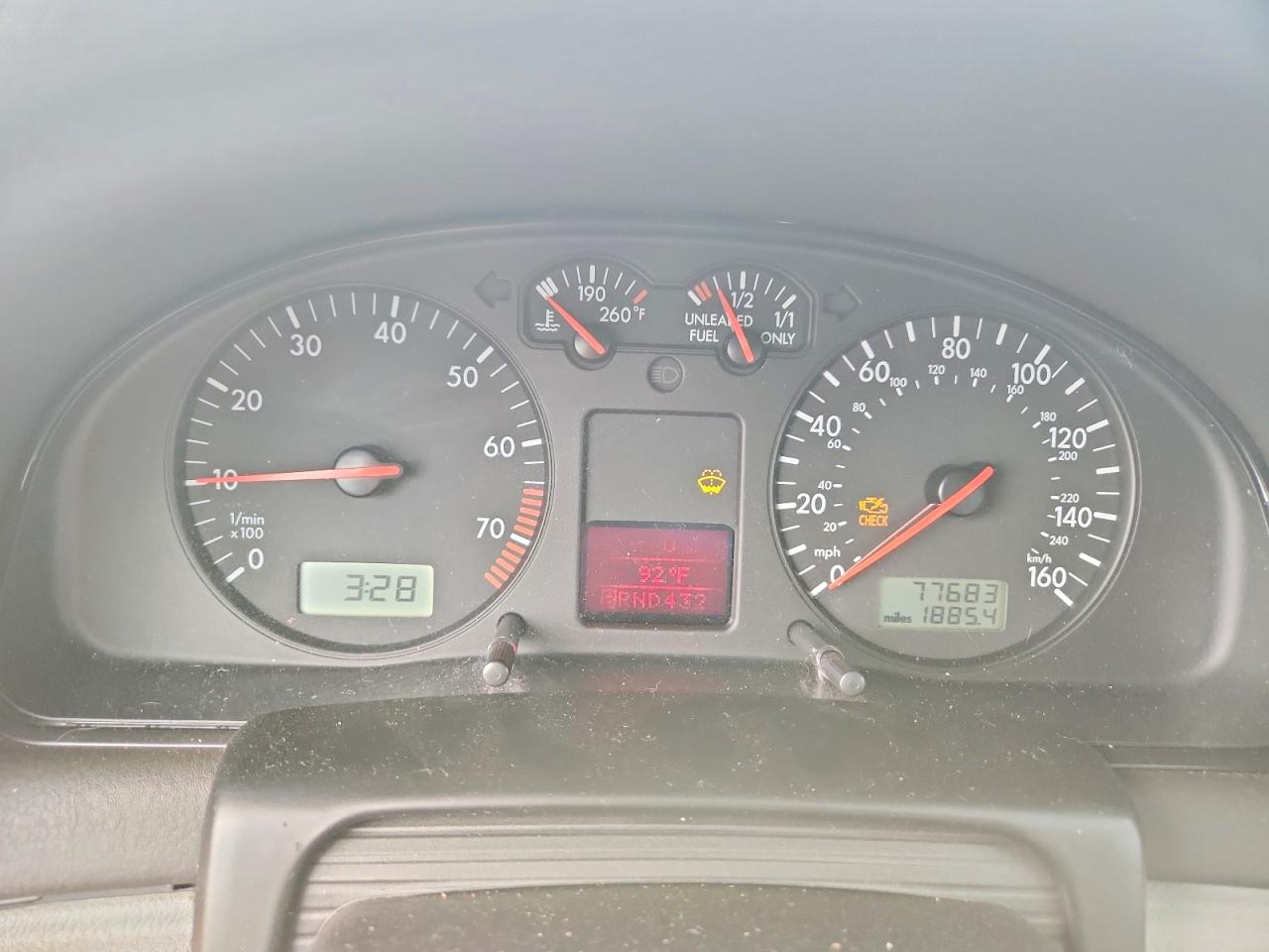 2001 Volkswagen Passat Glx Blue vin: WVWBH63B81P028526