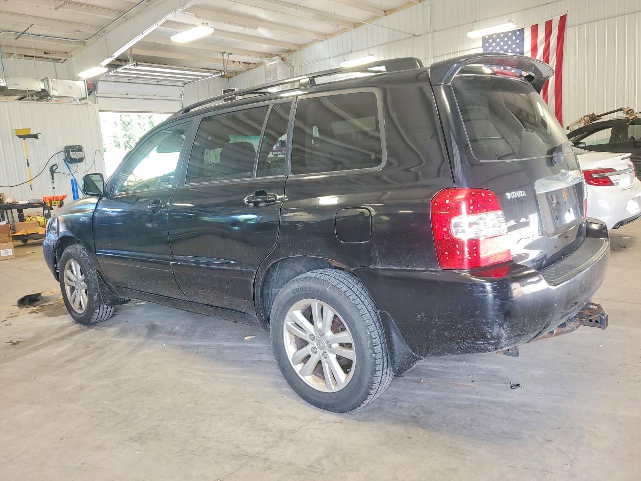 2006 Toyota Highlander Hybrid Black vin: JTEEW21A260015109