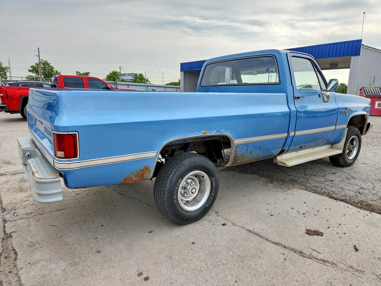 1986 Chevrolet K10 Бирюзовый vin: 1GCEK14H4GJ183929