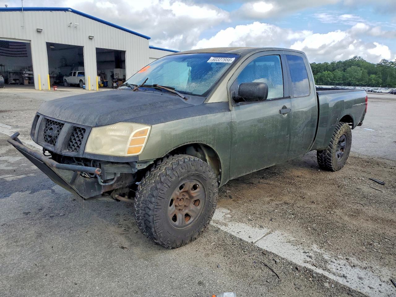 2005 Nissan Titan Xe Green vin: 1N6AA06A55N552747