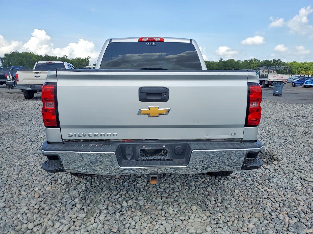 2015 Chevrolet Silverado K1500 Lt Silver vin: 3GCUKREC0FG194701