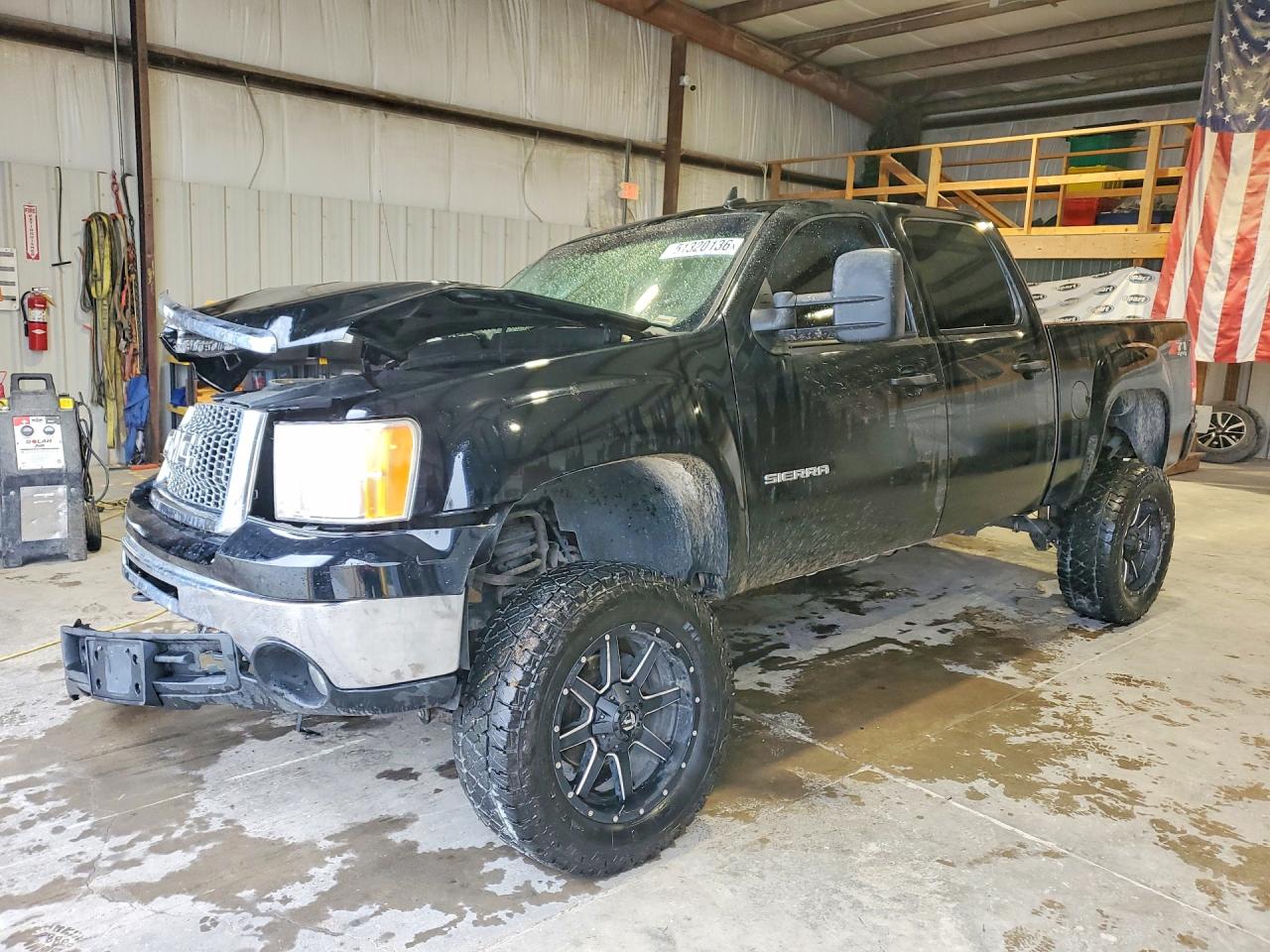 2012 Gmc Sierra K1500 Sle Black vin: 3GTP2VE72CG119485