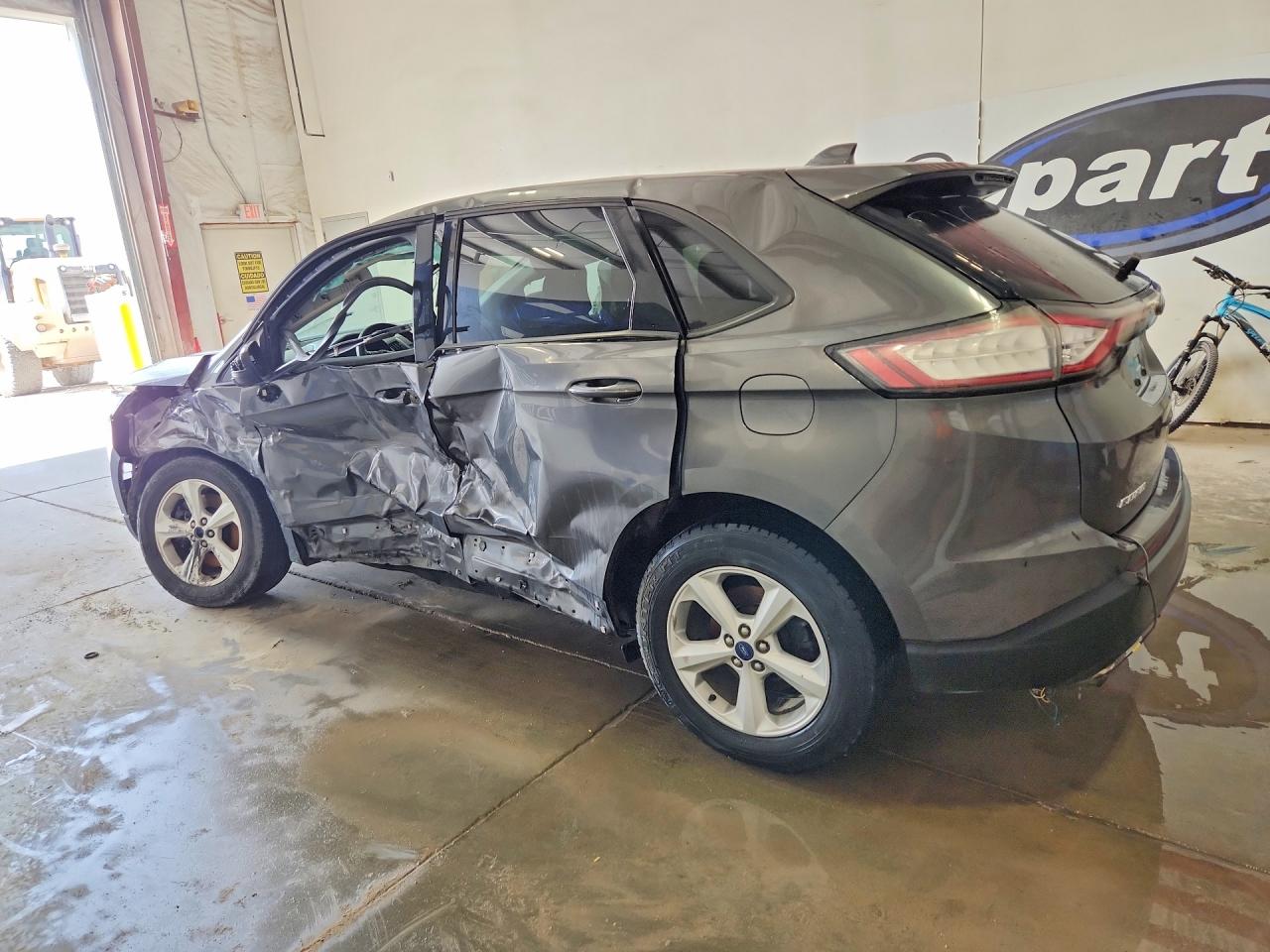 2015 Ford Edge Se Gray vin: 2FMTK4G95FBC33927