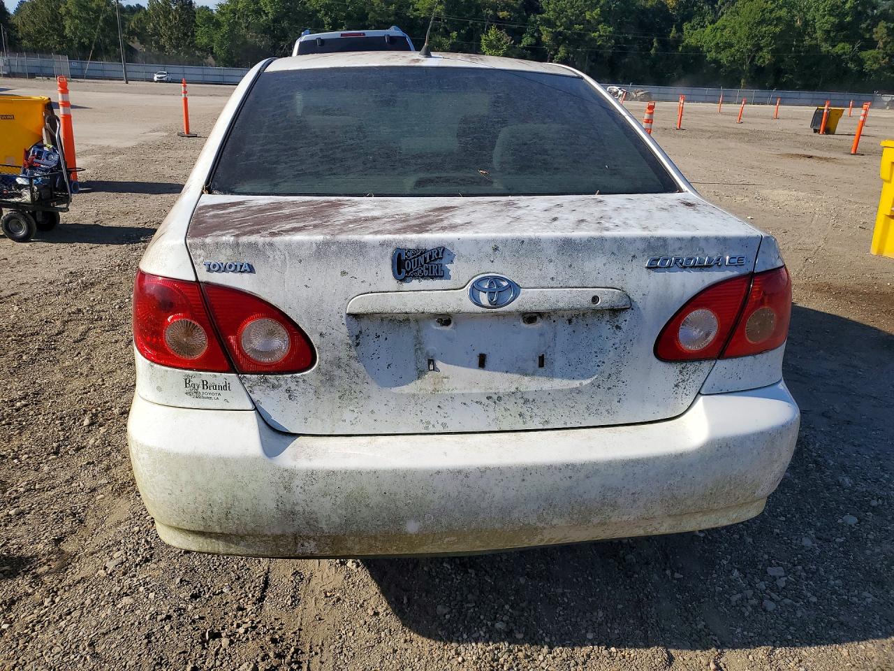 2005 Toyota Corolla Ce White vin: 1NXBR32E55Z476913