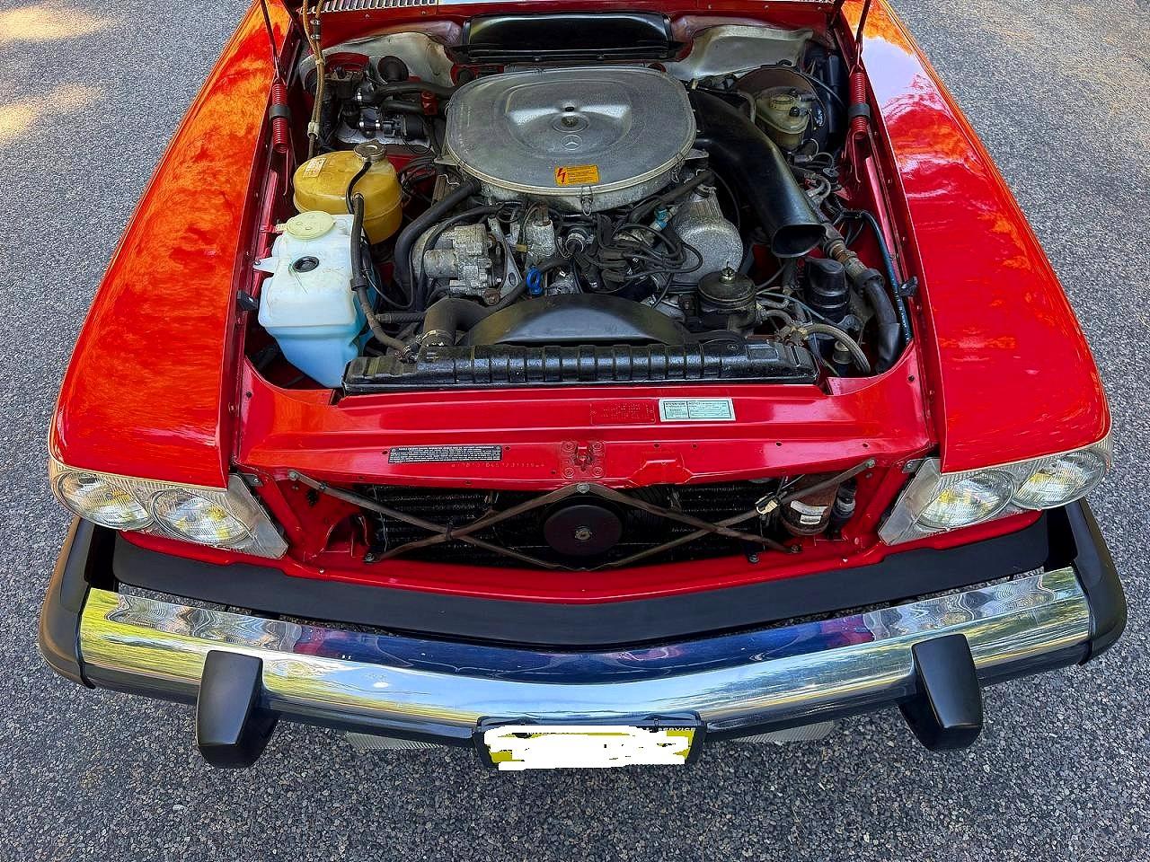 1982 Mercedes-benz 380 Sl Red vin: WDBBA45A6CB013194