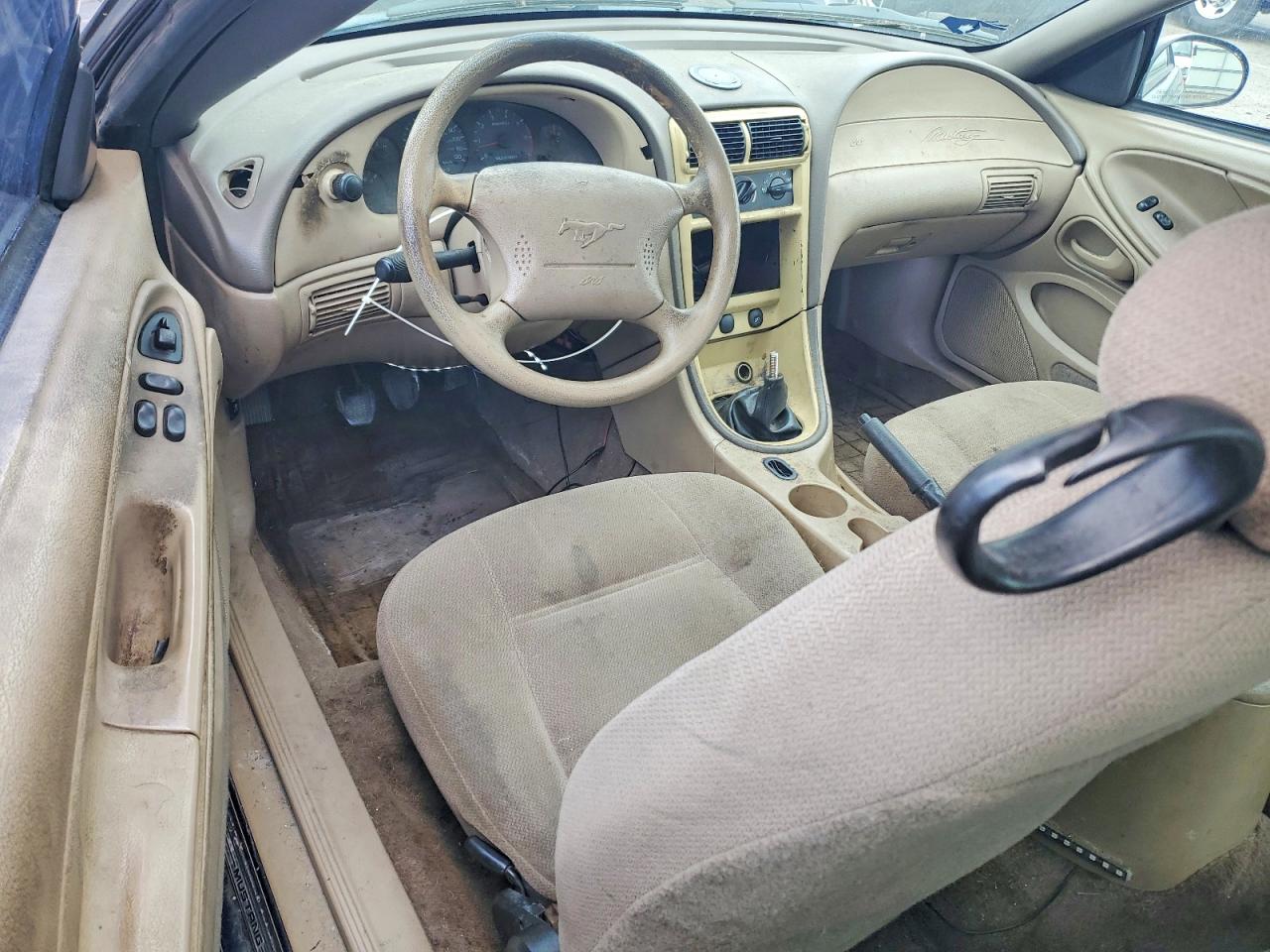 2003 Ford Mustang Синий vin: 1FAFP40443F317755