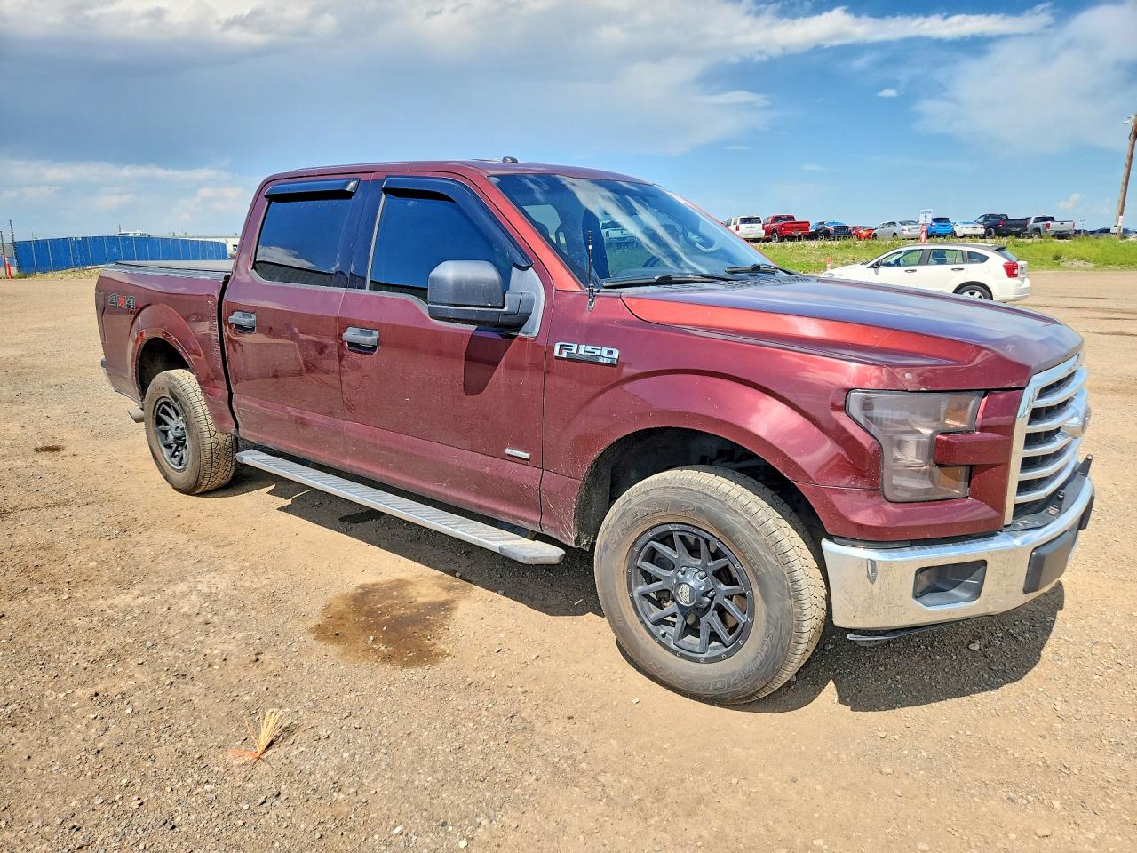 2015 Ford F150 Supercrew Burgundy vin: 1FTEW1EP5FKD73306
