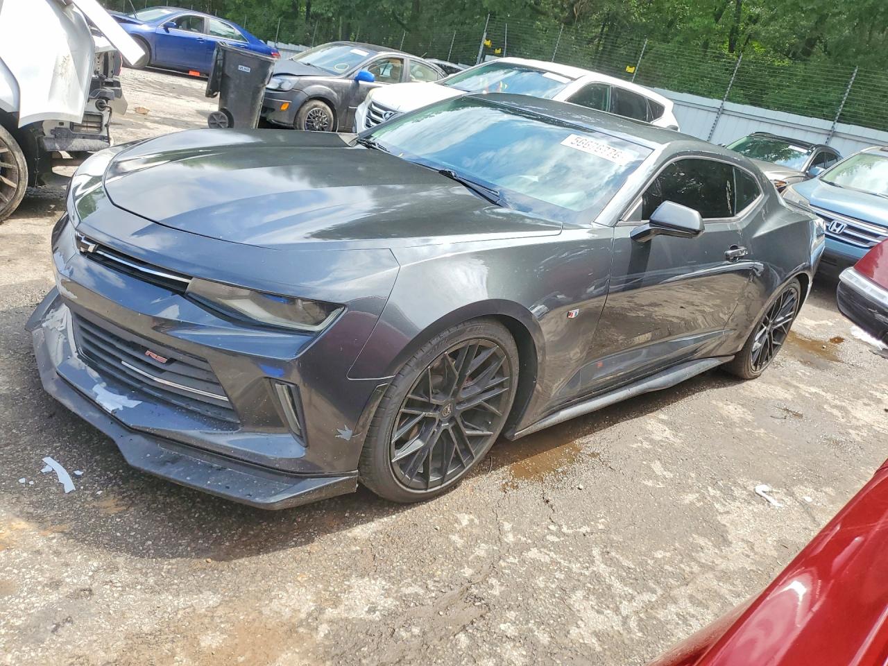 2018 Chevrolet Camaro Lt Угольный vin: 1G1FB1RS2J0119001